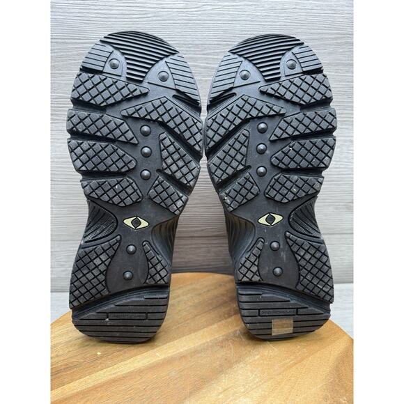 APEX X520 Black Comfort Work Casual Shoes Size 8 WIDE